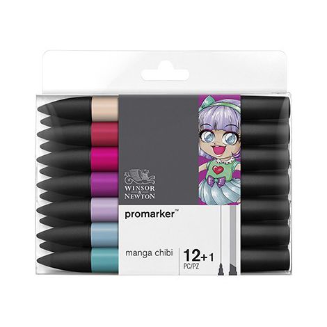 Zestaw Promarkerów Winsor&Newton, 13szt Manga Chibi